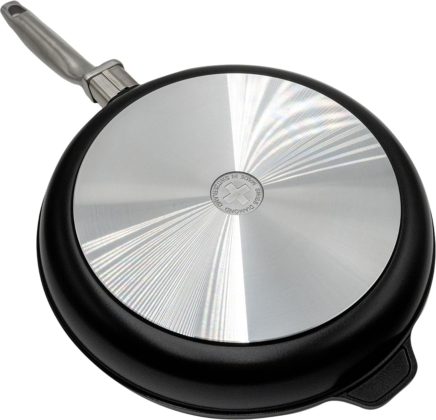 Swiss Diamond Induction Ready Nonstick Frying Pan Hybrid Ceramic and Diamond-Infused Fry Pan, Dou Ceramic, Dishwasher and Oven Safe Fry Pans (11 IN)