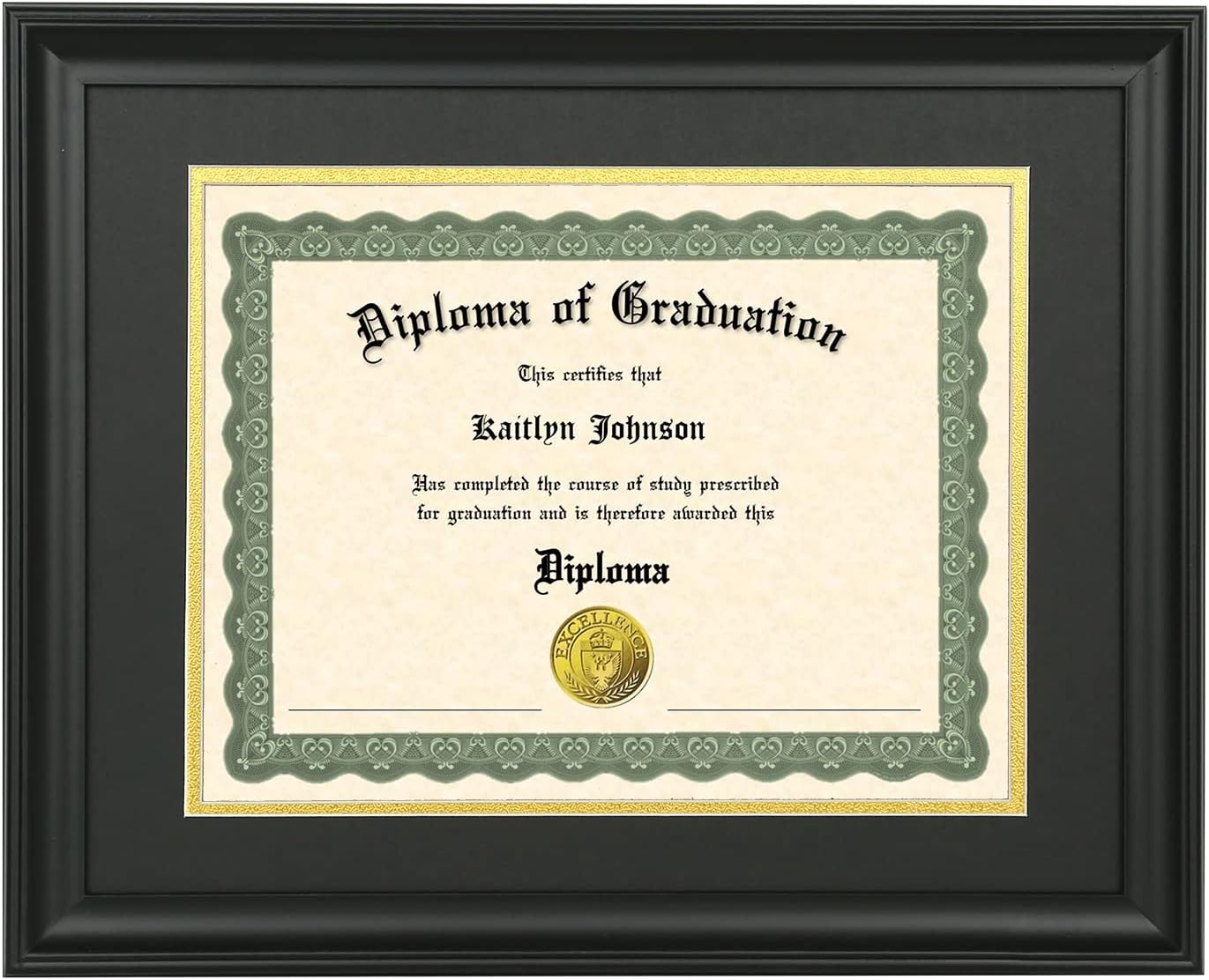 Buy LTYHHK 8.5x11 Diploma Frame Solid Wood Black , Displays 8.5x11