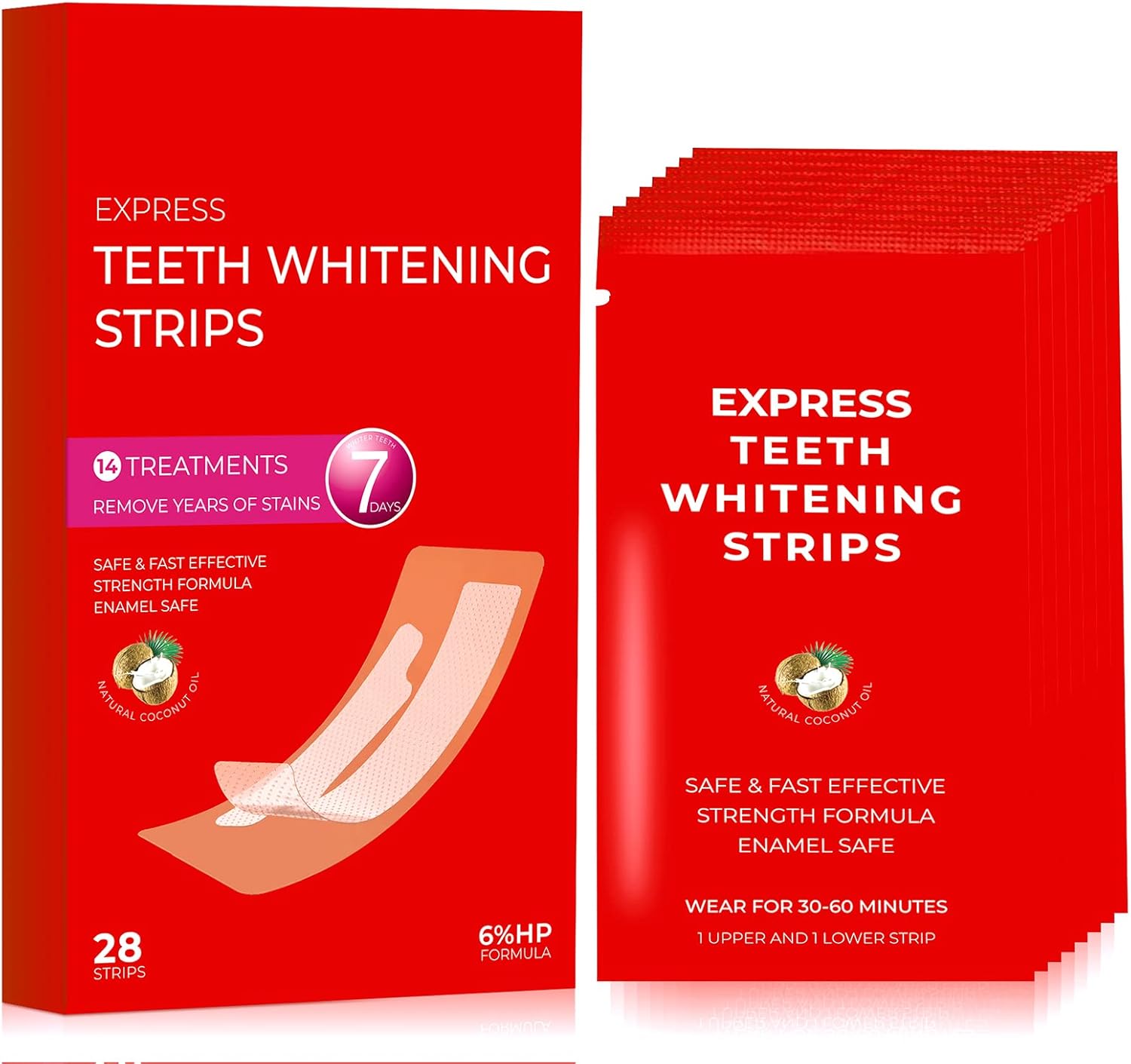 Whitening Strips, Teeth Whitening Strip（28Pcs), Teeth Whitening, Teeth Whitening Strip, Teeth Whitening Kit, blanqueador de dientes,White Strips for Sensitive Teeth : Health & Household