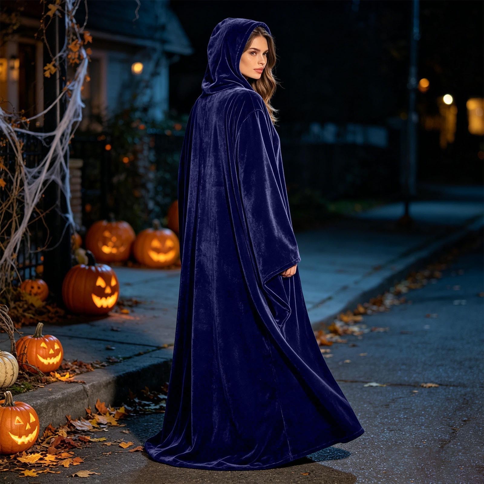 Generisch Eleganter Unisex Umhang für Cosplay, Halloween-Rollenspiele,Einfarbig | weicher Stoff | vielseitig für Kostümpartys & Bühnenauftritte | Einheitsgröße