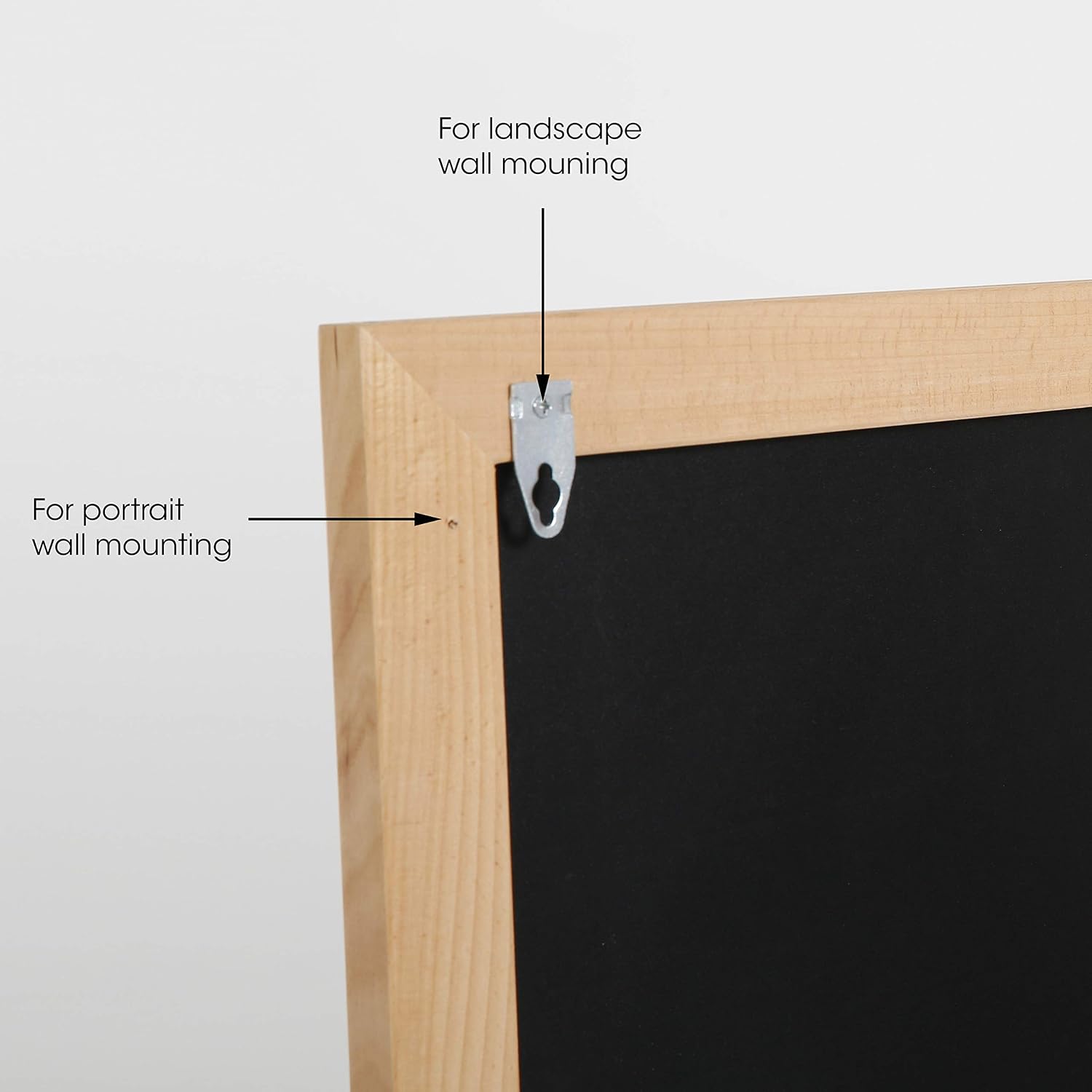 M&T Displays Slide-in Wood Frame with Double Sided Chalkboard for Ad Frame for Restaurant, Store, Office, Wedding, Party, Event, Home (Natural Wood, 23.40x33.10) - Image 3