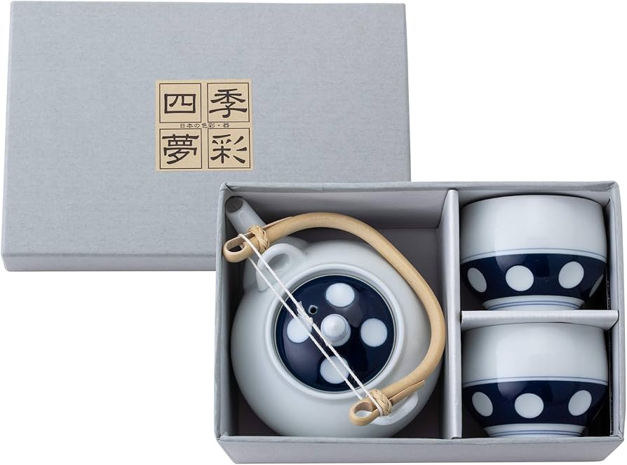 有田焼 【其泉】卓鈴 3個セット Amazon.co.jp: 有田焼 土瓶・湯のみセット 水玉柄 (化粧箱入) 10951