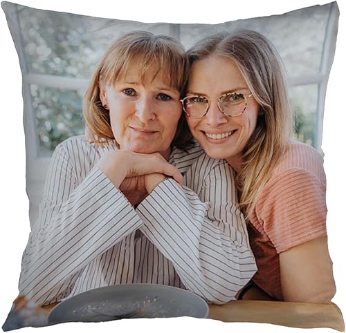 Kufutee Funda de almohada personalizada con fotofotologotiponombreFundas de almohada para el hogar, sofá, sofá, decoración de interiores (mamá)