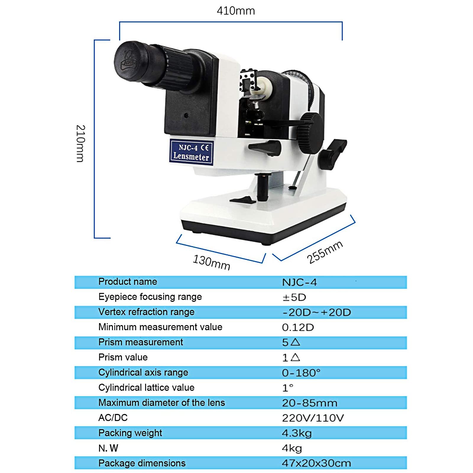Amazon.co.jp: マニュアル レンズメーター、レンズメーター フォーシ
