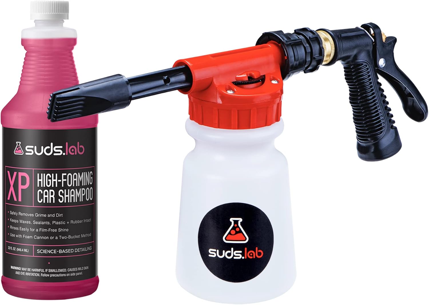 Suds Lab F3 Car Cleaning Foam Gun, Adjustable Foam Nozzle