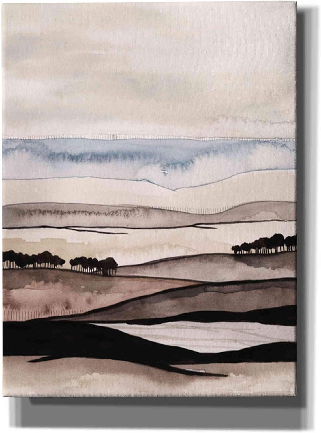 Epic Graffiti 'Watercolor Strata I' by Grace Popp Canvas Wall Art, 12"x16"