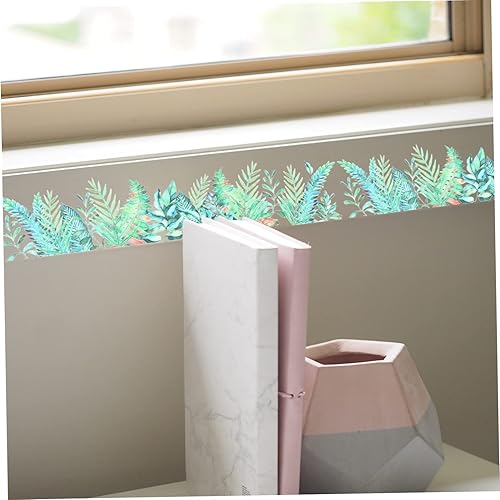 Miniatura 3 de Uonlytech 15 hojas de línea de zócalo de plantas Better Than Paper Classroom Themes Peel and Stick Trim Molding ' Decoración de la habitación