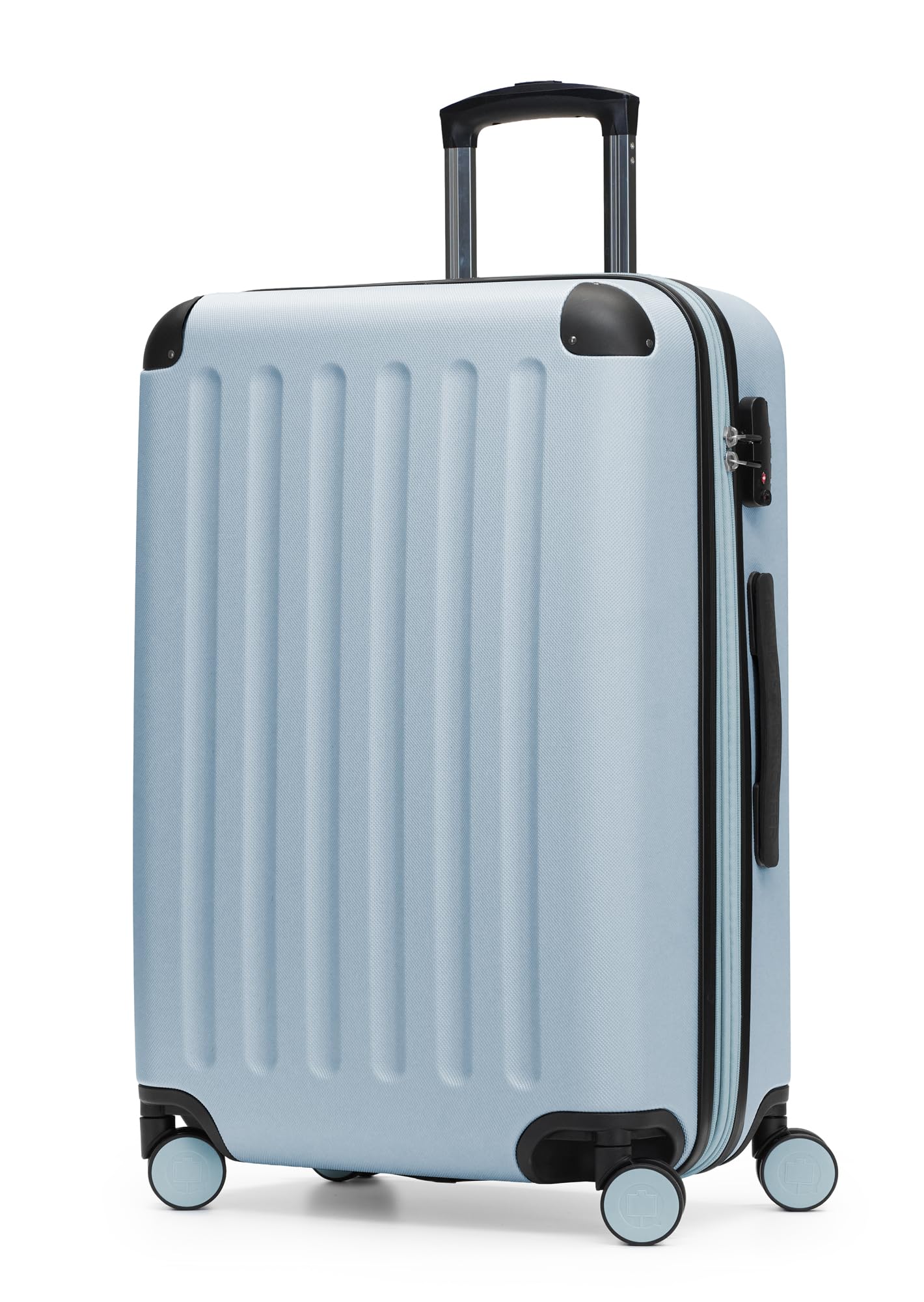 Hauptstadtkoffer Spree - Mittelgroßer Hartschalenkoffer, TSA, 4 Rollen, Koffer, Trolley, Rollkoffer, Reisekoffer, Volumenerweiterung, 65 cm, 74 Liter, Pool Blau