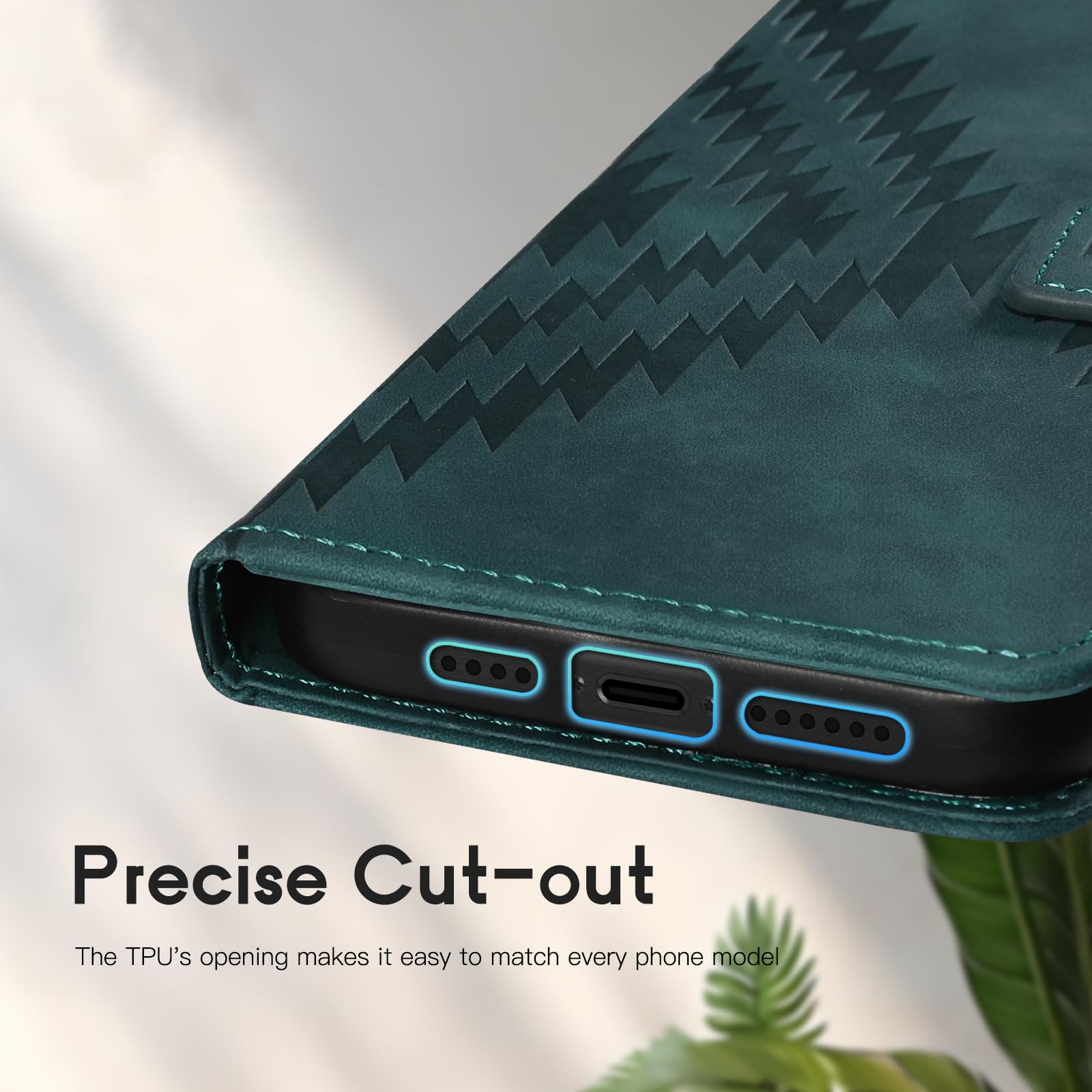 Etui na Telefon do Samsung Galaxy A25 5G 6.5 z Funkcją Stojaka, Wszechstronny Materiał Ochronny PU, Etui Odporne na Zarysowania i Upadki Samsung Galaxy A25 /SM-A256, Zielone