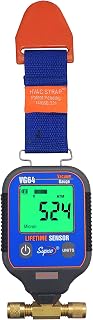 Supco VG64 Digital Vacuum Gauge: 0-12,000 Microns, Backlit LCD, Programmable Alarms, 1/4" Flare - HVAC Precision Tool