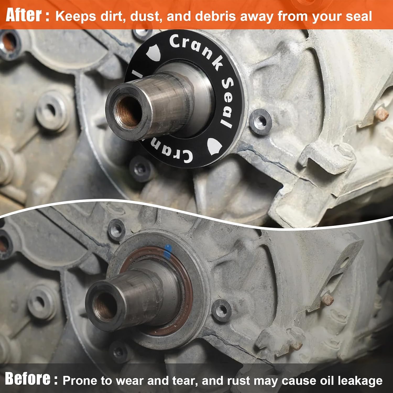 Upgrade Crankshaft Seal Kit for Polaris RZR 900/1000/Turbo), Ranger 900/1000, General 1000 All Years/Models | Crank Clutch Oil Seal with Black Ring