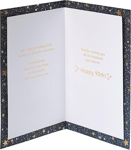 Miniatura 2 de American Greetings Tarjeta de cumpleaños número 90 (Día tan maravilloso)