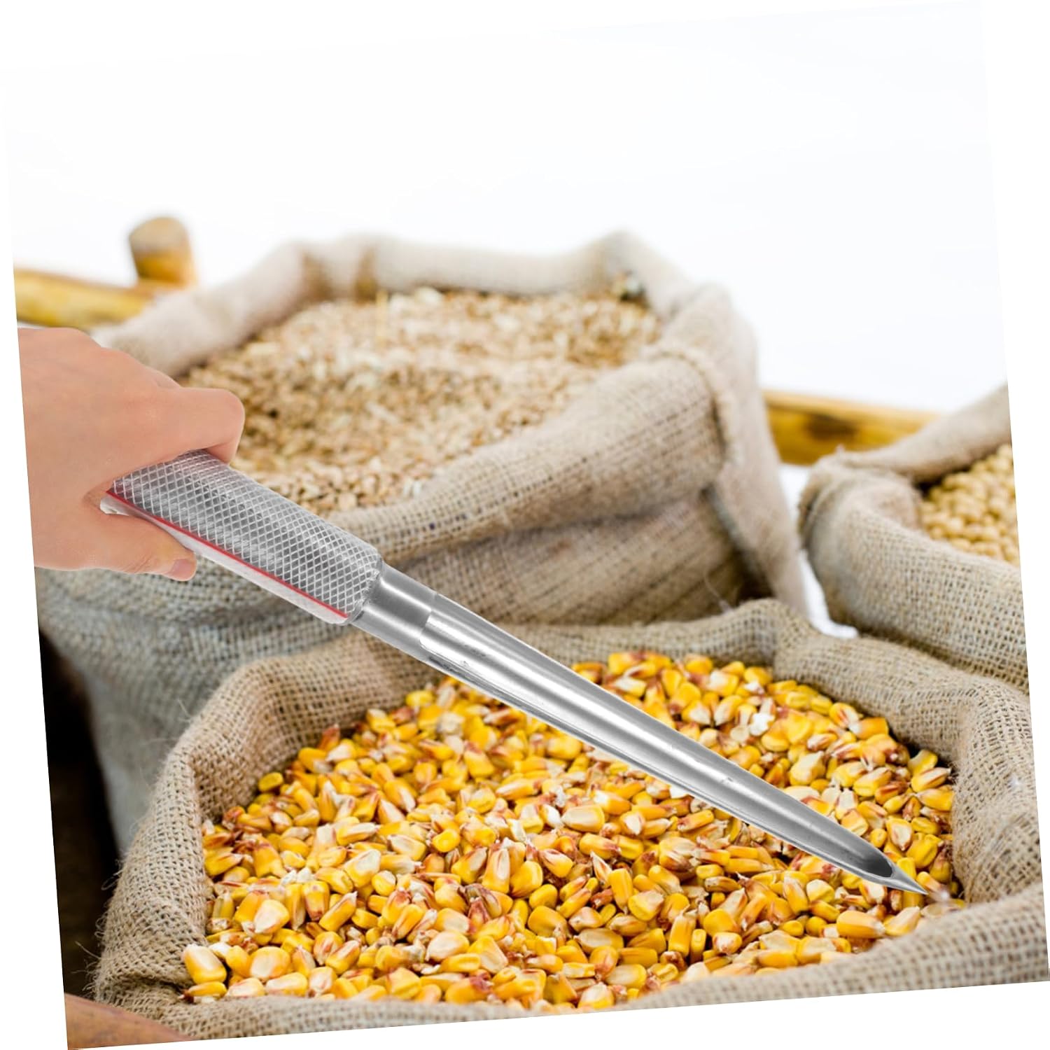 MAGICLULU Farm Grain Sampling Device Outdoor Fertilizer Sampler Multi-Purpose Sampling Probe Metal Grain Probe Rod