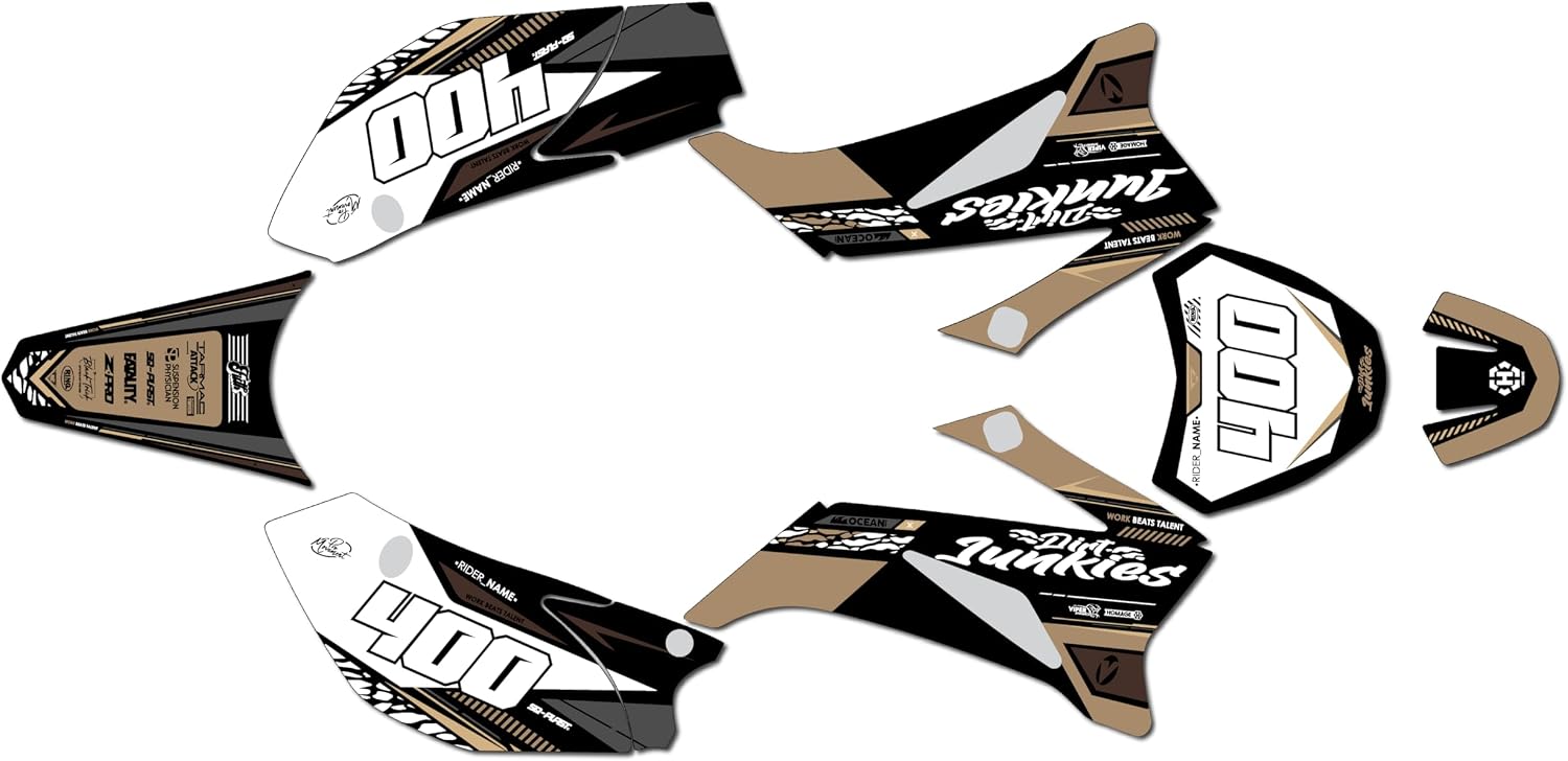 Graphics Kit for SSR SR125TR SR140TR SR160TR (2021) RUGGED Series Smoke 09 Mil - Dirt bike Custom Racing Graphics Decals Stickers Kit, no-plastics