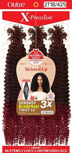 Miniatura 7 de Outre Xpression Twisted Up Springy Bohemian Twist 3X (16 pulgadas, 2)