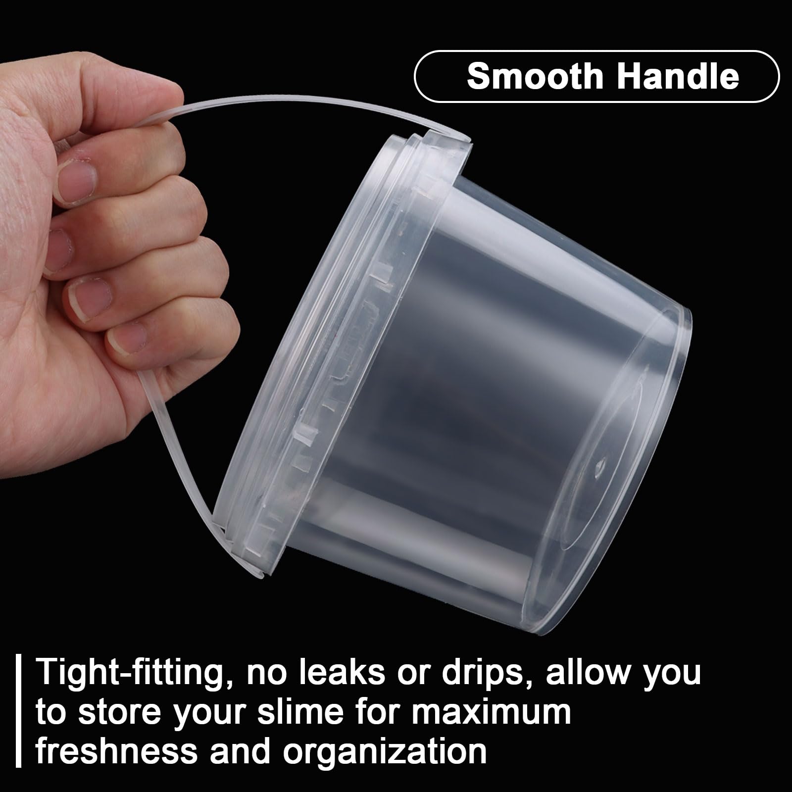 20 Stück 120 Ml Slime-Dosen – Transparente Kunststoffbehälter Mit Deckel, Stapelbar, Für DIY & Snacks