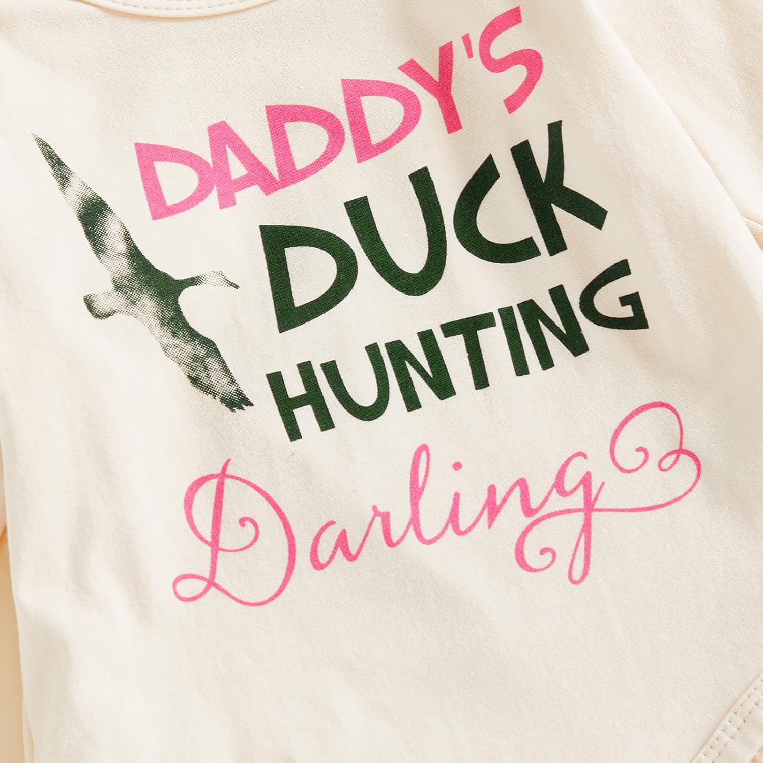 Baby Girl Hunting Clothes Duck Hunting Bodysuit Camo Flared Pants Headband Cute 3Pcs Newborn Going Home Outfit Fall - Image 6