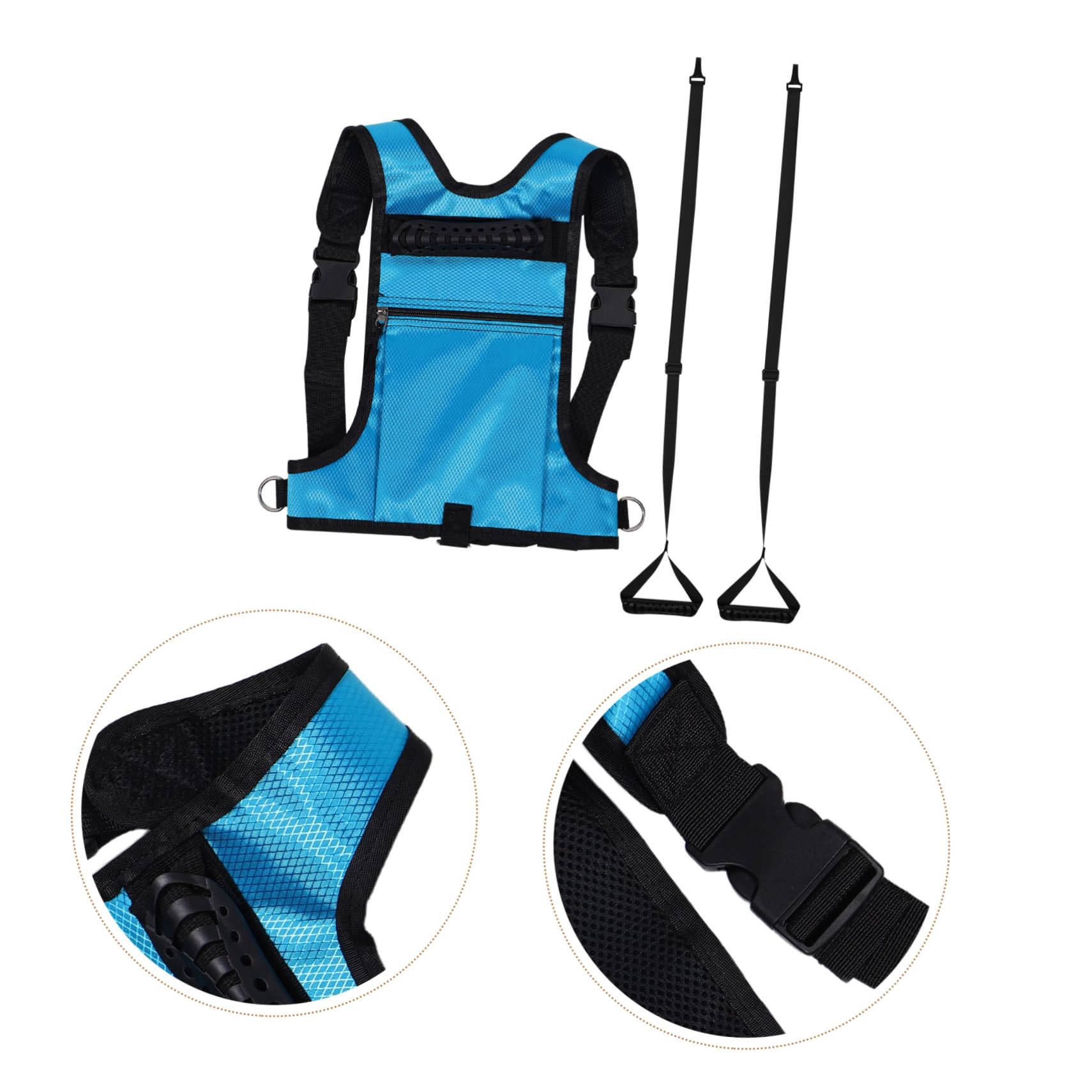 UPKOCH Harnais de Ski pour Garçon et Filles avec Poche Dos et Laisse D'entraînement Ajustable pour Débutants en Sports D'hiver