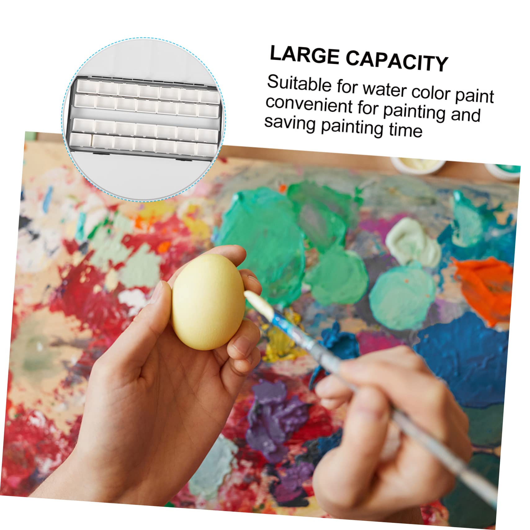 PLAFOPE Boîte Vide pour Aquarelle Récipient à Pigments Métal Pots De Peinture Vides pour Coffret De Peinture