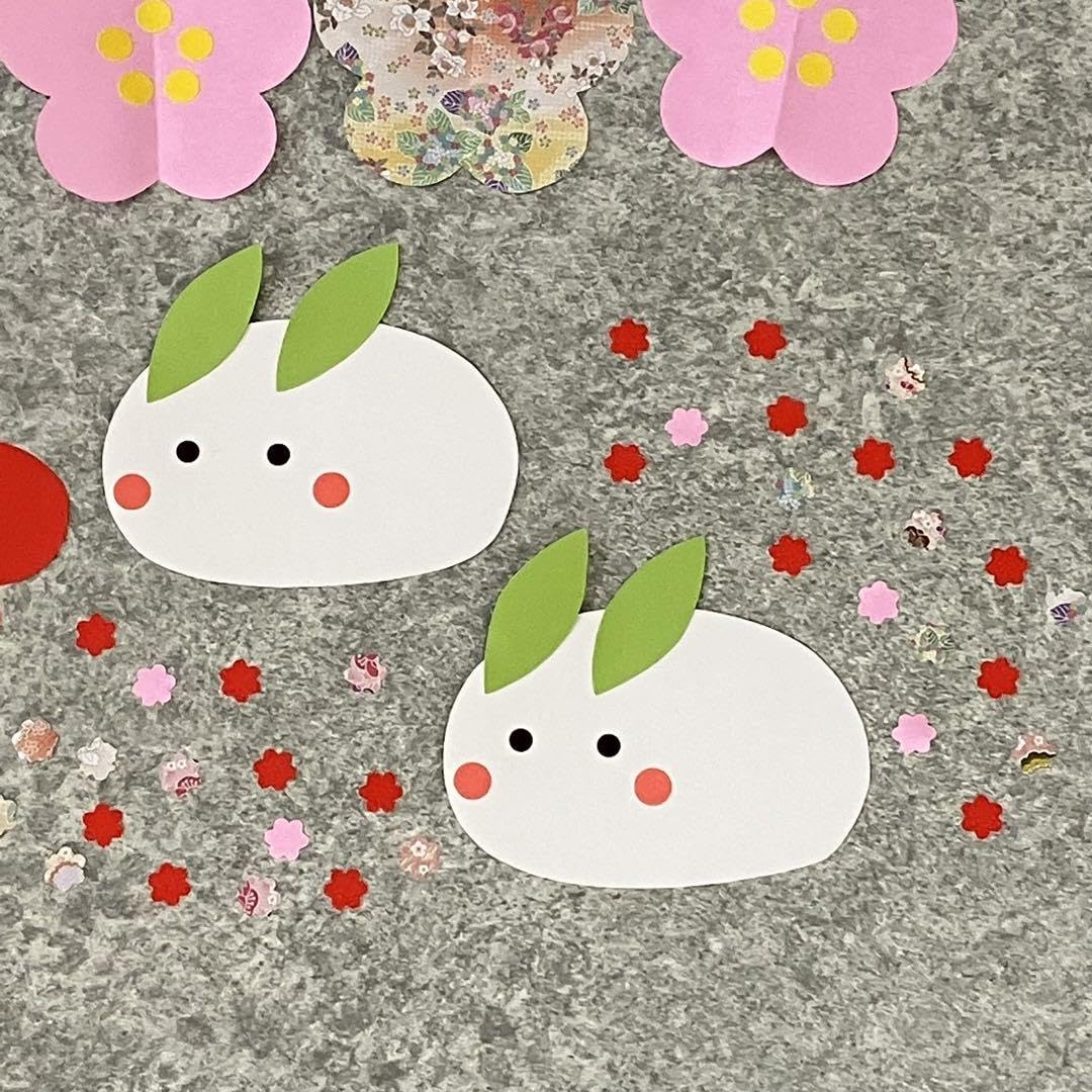 Amazon.co.jp: Wall Decoration, Plum, Snow Rabbit, Winter