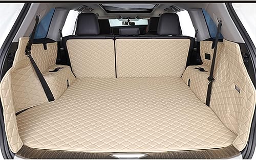 PAMLER Full Coverage Car Trunk Mats Compatible with Chevrolet Cruze Captiva Camaro Aveo Malibu Equinox Car Accessories Auto Mats Color B