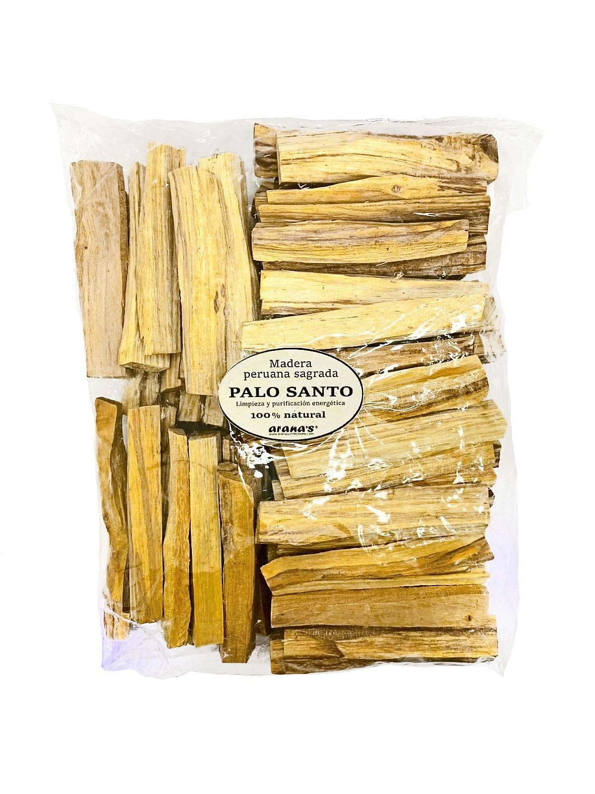 arana's - Palo Santo Natürlicher Räucherstäbchen, 100 % natürliches Holz aus Peru, entfernt negative Energien, um Positive anzuziehen, Palo Santo zum Brennen, Glücksbringer (1 Kilo)