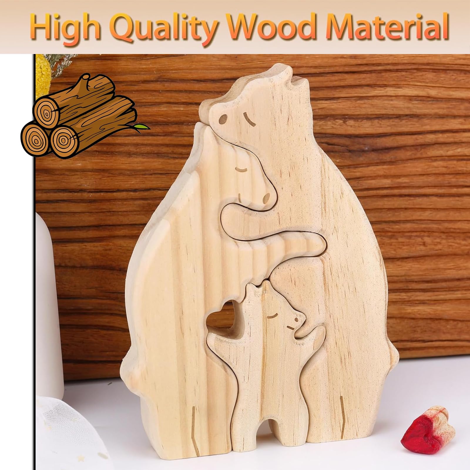 Toys Of Wood Oxford Puzzle En Bois Famille D'Ours Déguisement - 72 Pièces Boîte Puzzle Éducatif