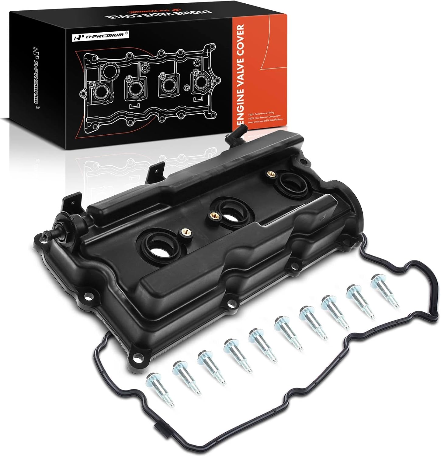 A-Premium Right Engine Valve Cover with Gasket Compatible with Nissan Frontier Pathfinder Xterra NV1500 NV2500 NV3500 2005-2019 V6 4.0L VQ40DE