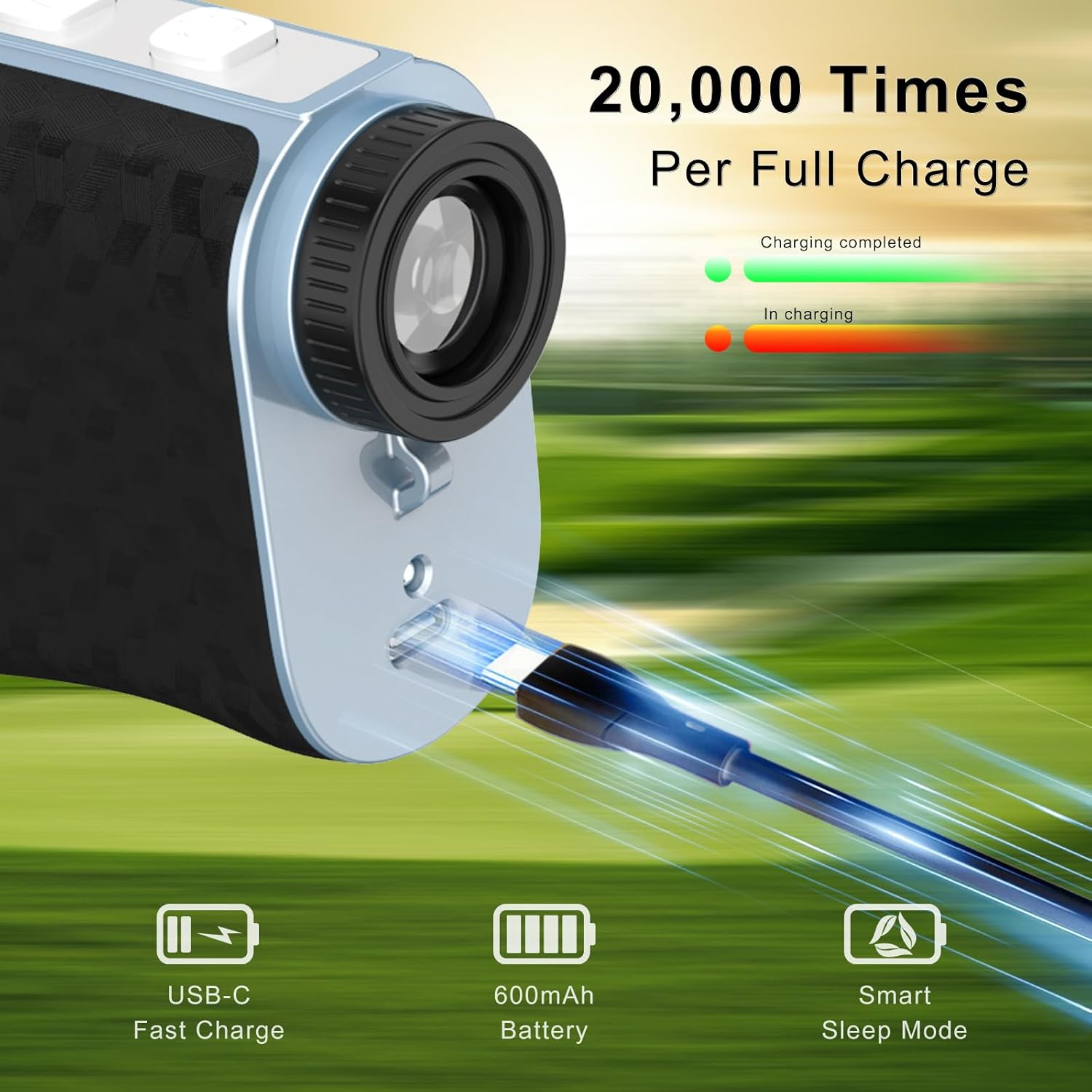High Precision Range Finder Golf with Slope Switch for Golf Tournament,Quick,1200 Yards, Flag Pole Locking Vibration,Rechargeable Range Finders with Magnet Stripe,Easy to Use