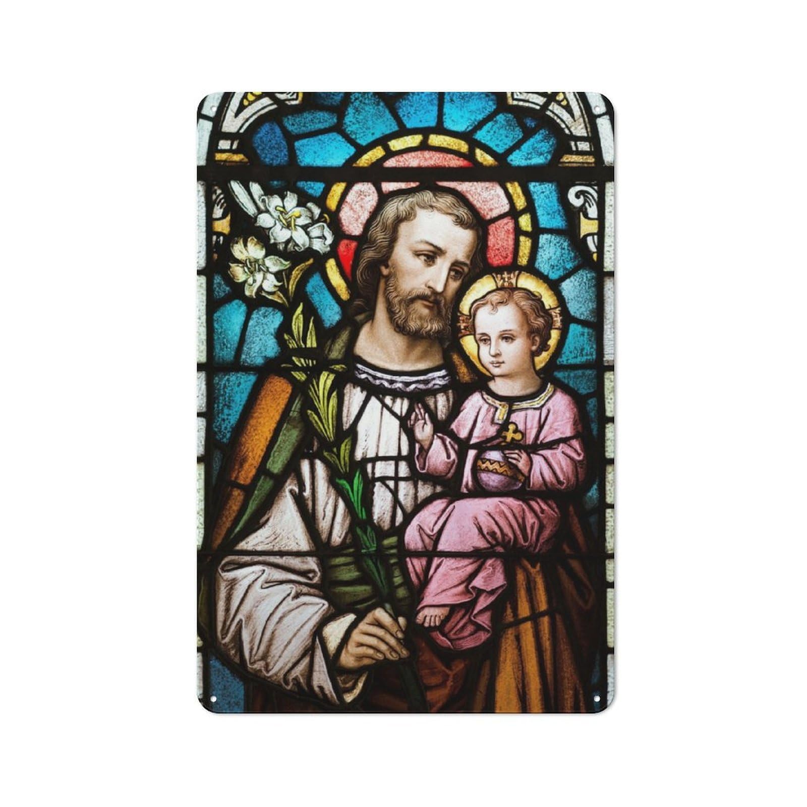 Junmoney Beauty Quotes Of Christ9 Rustic Metal Sign 30X20cm For Hallway Wall, For Collectors Of Rustic Metal Wall Decor