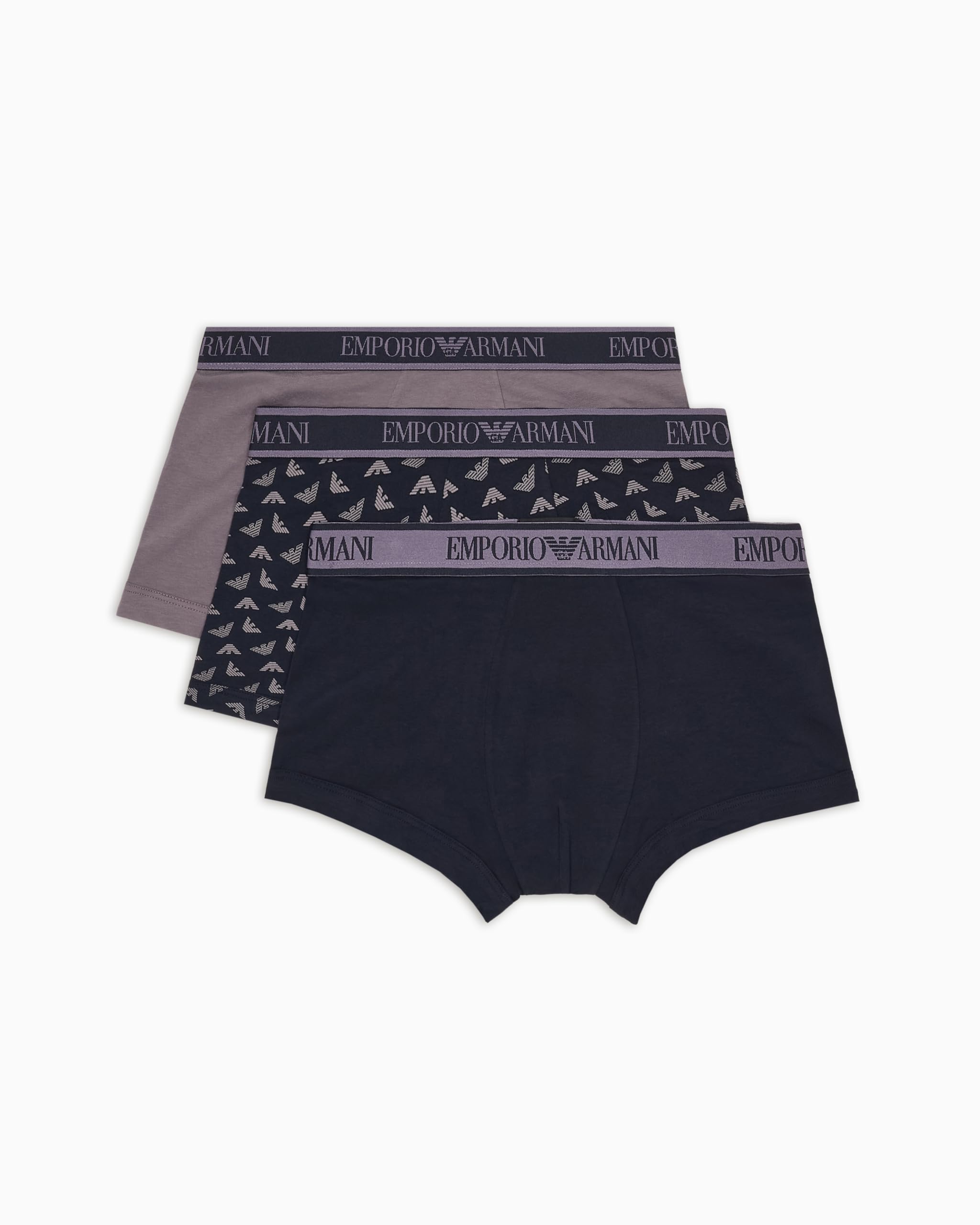 Emporio Armani Man Core Logoband 3-Pack Trunk Blue L