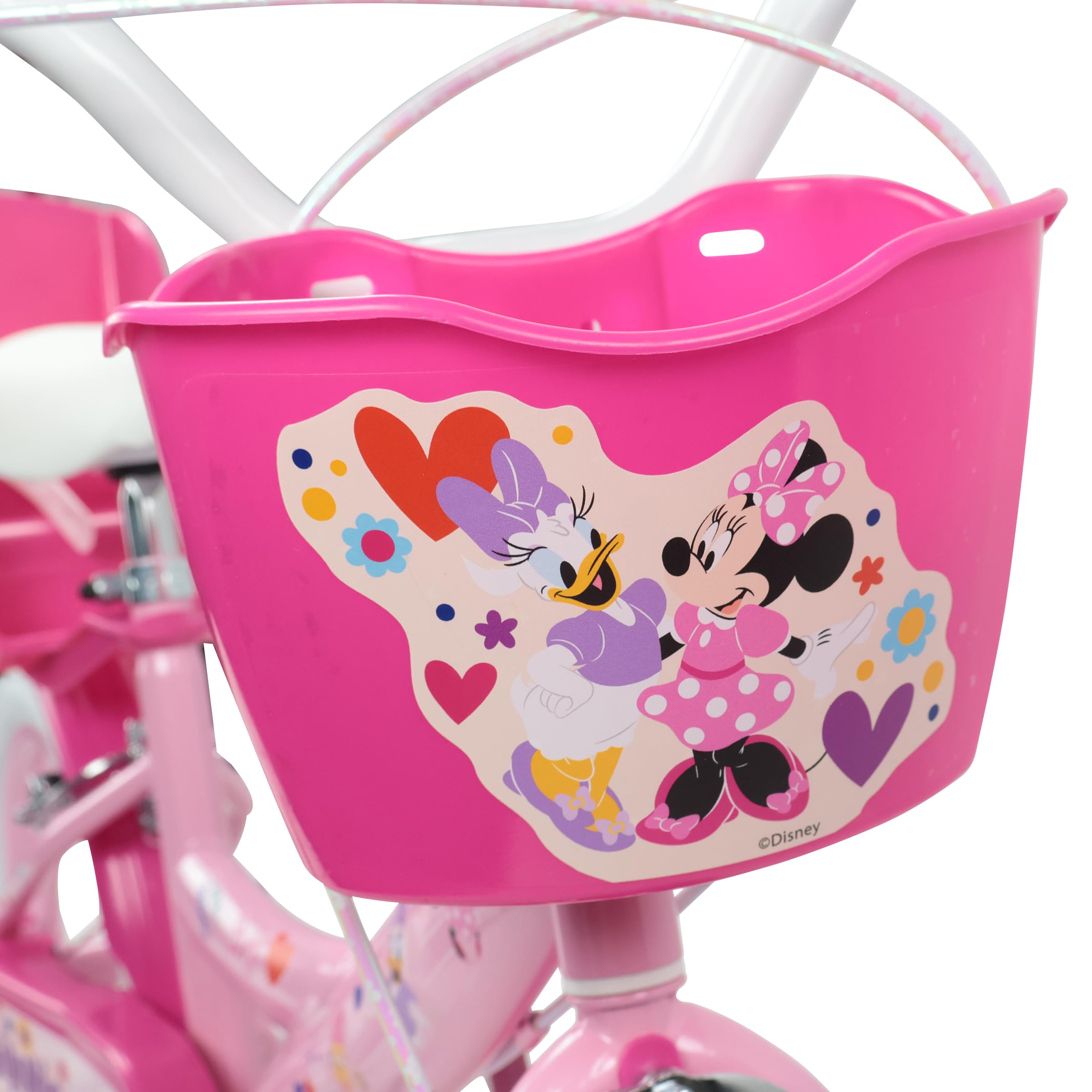 Denver Bike Bicicletta Bambina 14 Pollici Minnie, 3-5 Anni, Telaio Acciaio, Ruote Gonfiabili