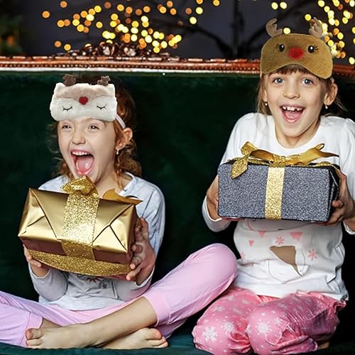 Miniatura 4 de JRINYE Linda máscara de felpa para dormir, máscara de ojos con letra de amor, máscara para dormir con correa elástica, cubierta suave y esponjosa,