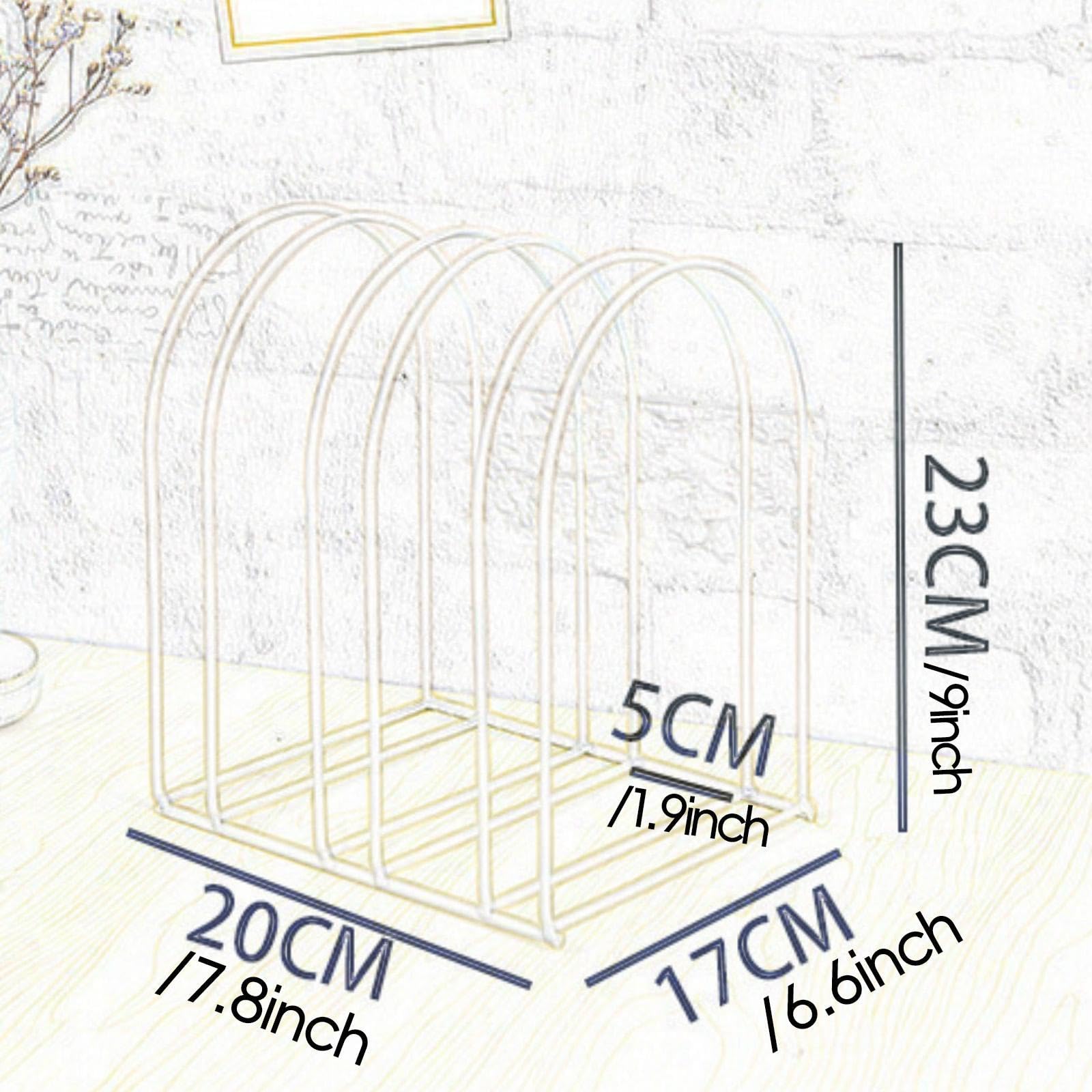 Baoblaze Organizzatore per cappelli, porta cappelli, decorazione moderna, scaffale in metallo, espositore per cappelli di lana, portaoggetti per cappelli in, Bianco