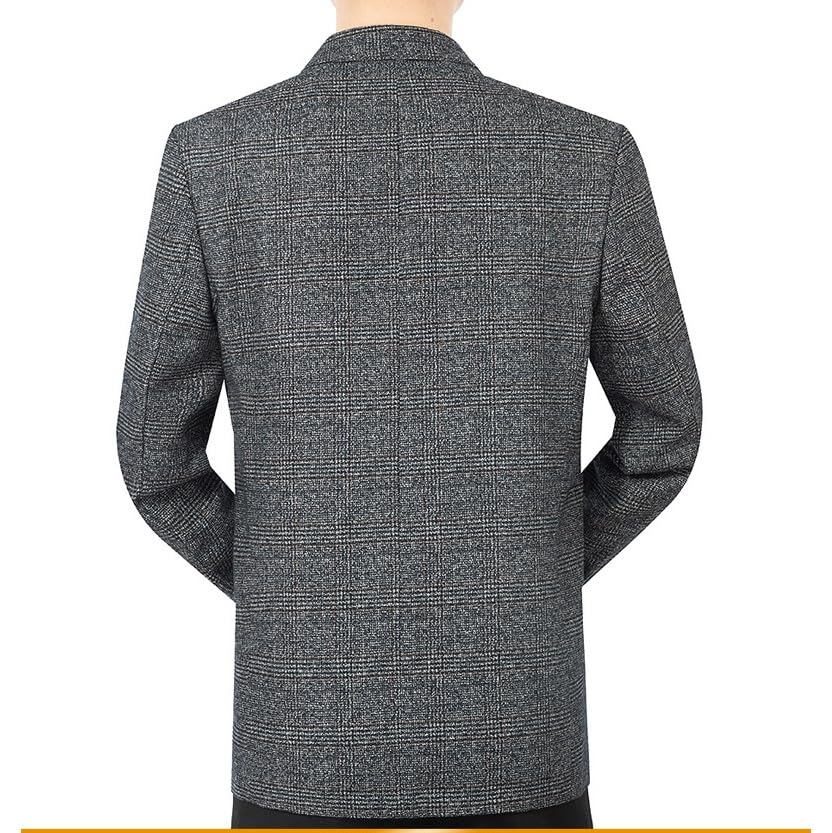 Suit Spring and Autumn Seasonal Casual Single Piece Suit Top Coat(4X-Large)2