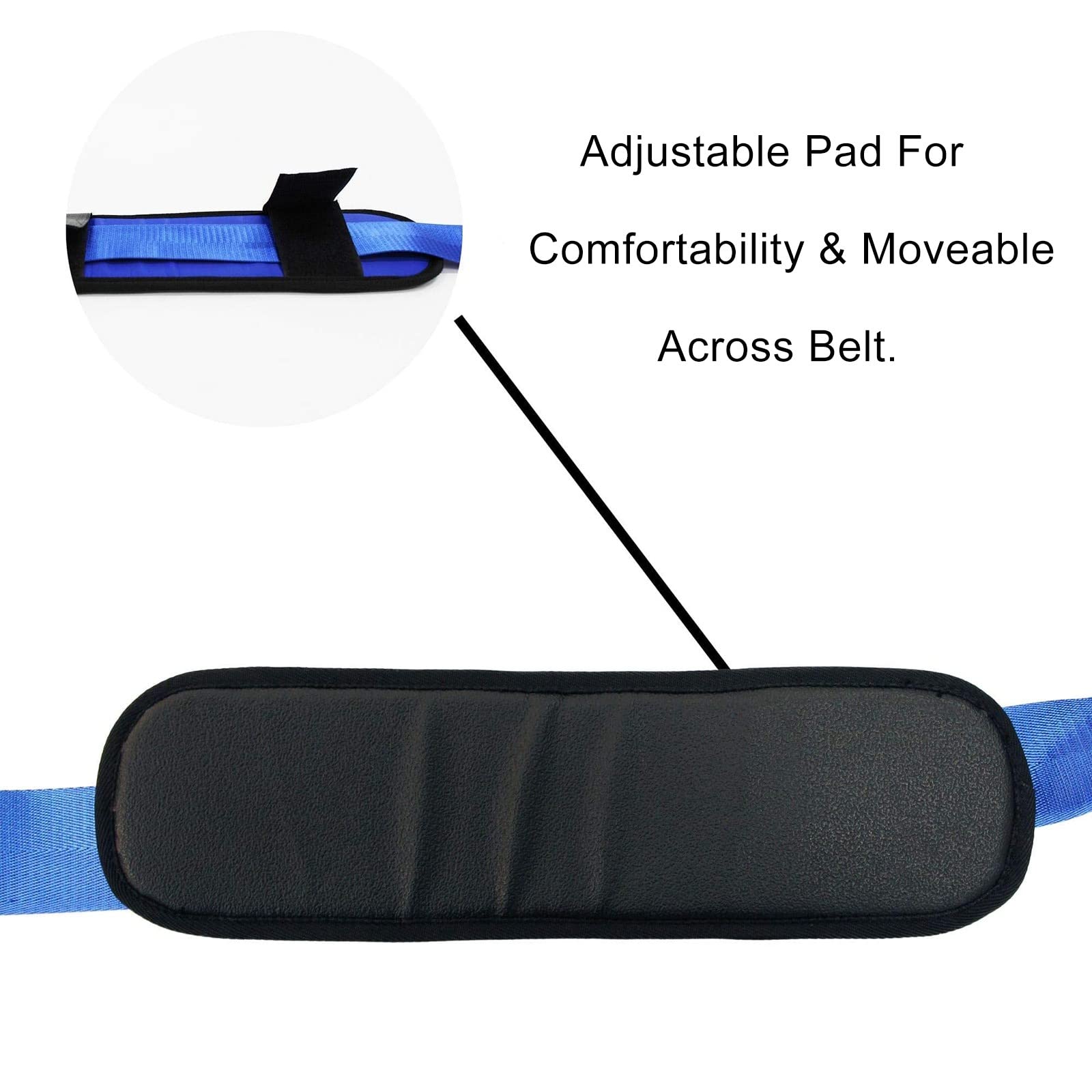 NICHOY Cintura per allentamento articolare, Cintura ausiliaria per Tecnica Cintura per Trattamento Mulligan, per Pratica terapeutica Riabilitazione, Stretching(Color:Blue,Size:10ft)