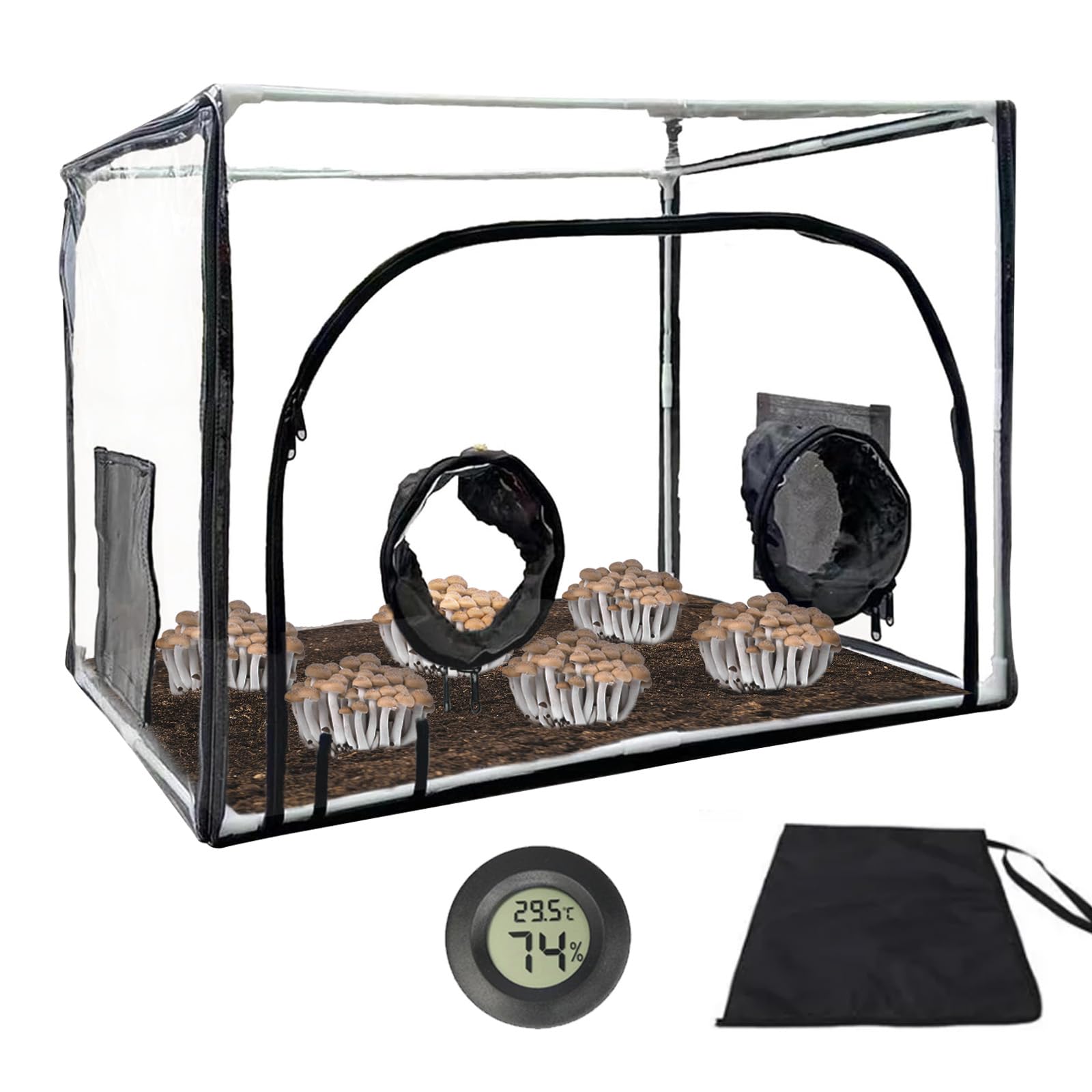 Still Air Box para Hongos, Mushroom Micología Campana Extractora Mushroom Bag Plant Propagation Station Carpa Plegable para Esporas Cultivo Versátil Suministros de Horticultura