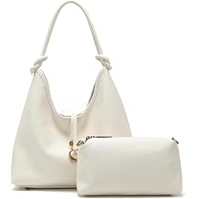 Hobo Bag for Women, 2 in 1 Tote Bag Set with Detachable Pouch, Soft Slouchy Shoulder Crossbody Purse