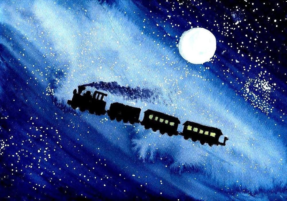 『銀河鉄道の夜を駆ける』水彩色鉛筆&パステル画 ★原画1点物 銀河鉄道の夜を駆ける』水彩色鉛筆&パステル画 ☆原画1点物