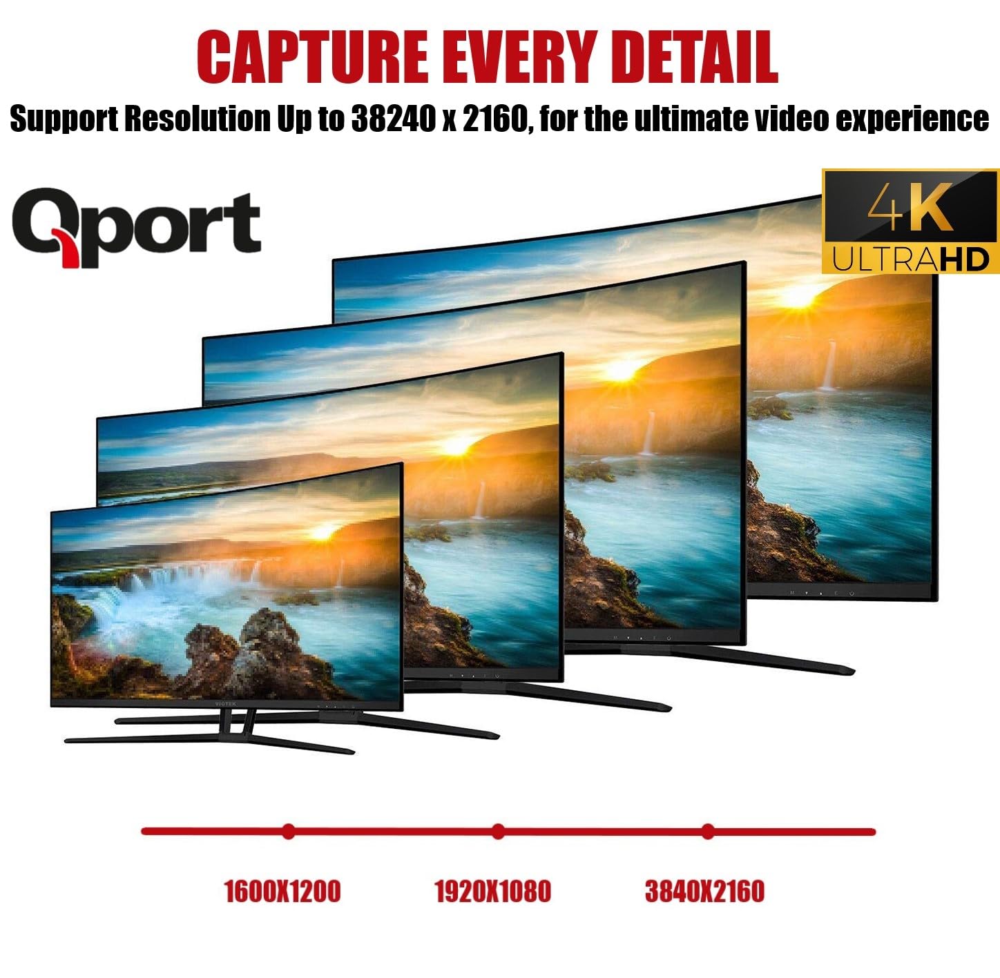 Qport Q Thd Type C To Display Port 4K 60Hz 2 Metre Kablo