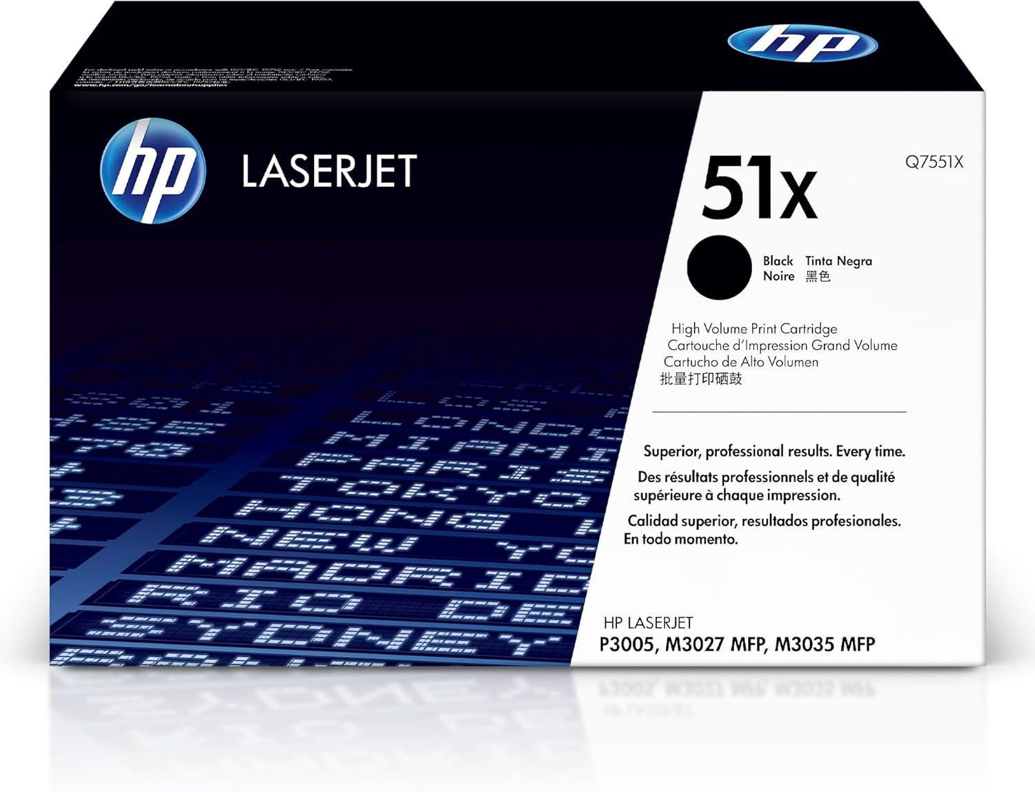 Original HP 51X Black High-yield Toner Cartridge | Works with HP LaserJet P3005 Series; HP LaserJet M3027, M3035 MFP Series | Q7551X