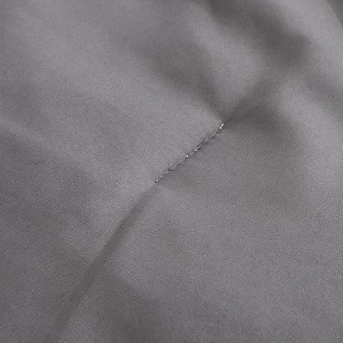 Miniatura 5 de NTBED Juego de edredón tamaño Queen de 3 piezas, color gris oscuro, juego de edredón suave y ligero, edredón alternativo de plumón sólido para todas