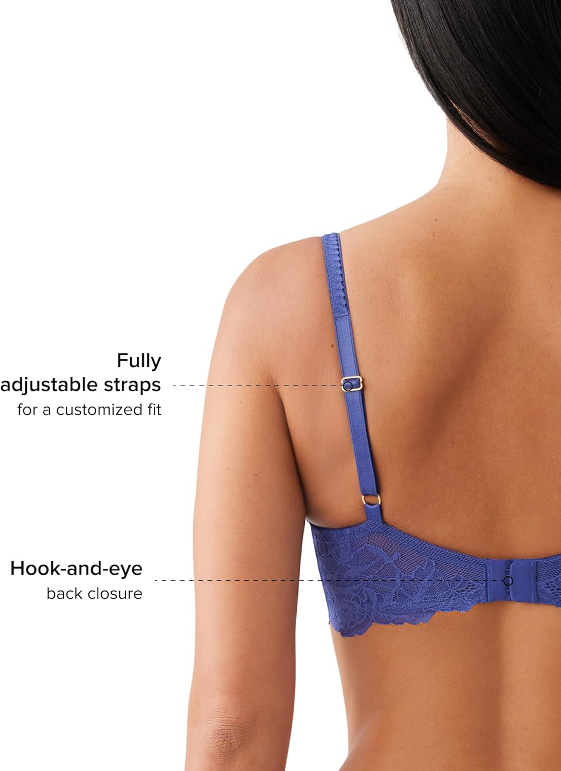 Wacoal Womens Vivid Attraction Unlined Mid Coverage Underwire Bra, 851384 - Image 4