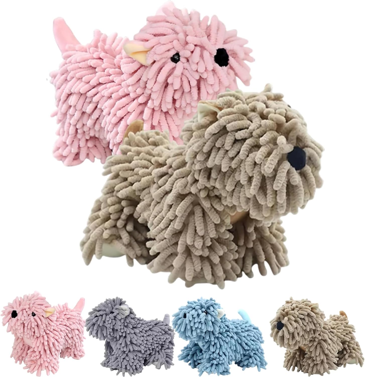 Cute Puppy Chenille Hand Towel,Chenille Towel Ball Dog,Soft and Super Absorbent Puppy Towels,Can be Hung/Stood,for Bathroom/Kitchen Countertops,Funny Hand Towels Gift for Women Dog Lovers (set3)