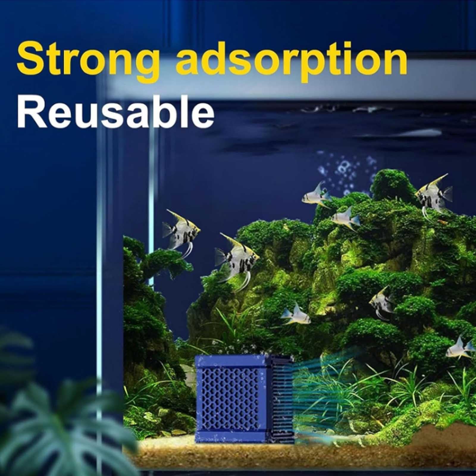 Filtre pour Abreuvoir Pure Cube, Purecube 2.0 - pour Le Nettoyage de Vos abreuvoirs, Cube purificateur d'eau écologique pour Aquarium, Filtre à Charbon Actif pour Le Nettoyage des abreuvoirs (2)