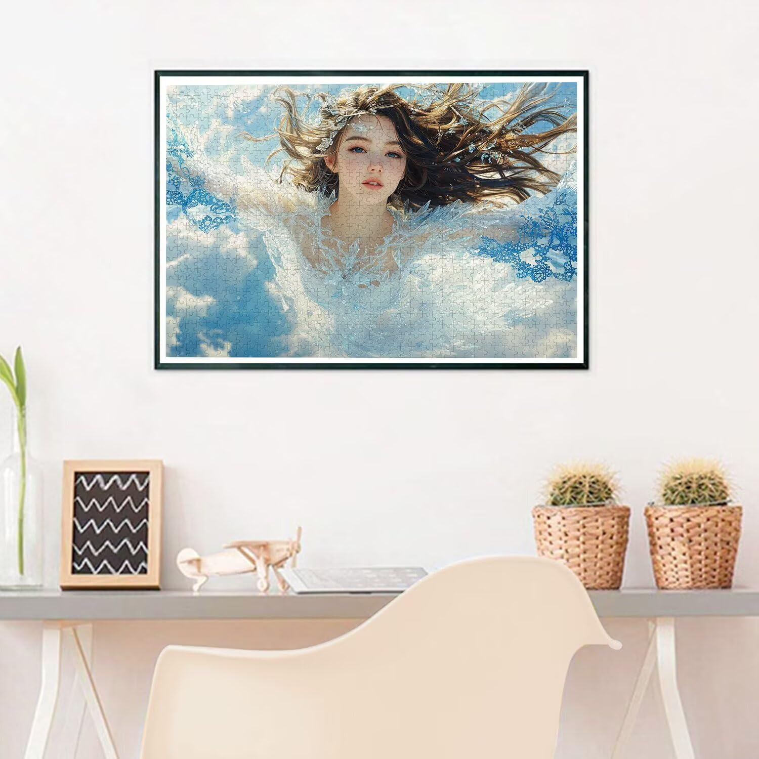 Puzzle 2000 sztuk dla dorosłych, drewniane łamigłówki elfa dla dorosłych, trudne drewniane łamigłówki, rodzinne gry edukacyjne, łamigłówki z pudełkiem na prezent do dekoracji domu, prezent dla kobiet