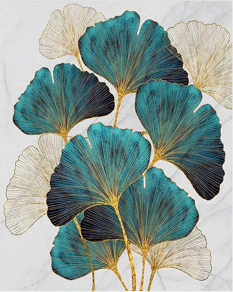 DCIDBEI (40x50cm) 5D DIY Square Diamond Painting Full Drill Ginkgo Biloba Paint by Diamonds Square for Adults Cross Stitch Kit Diamond Art Kits Family Rhinestone Embroidery Diamond Art Art and Crafts