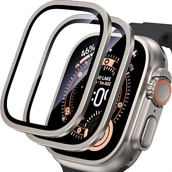 UniqueMe for Apple Watch Ultra 4/3/2/Ultra 49mm Screen Protector - Silver