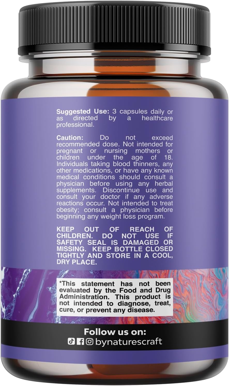 Triple Magnesium Complex Supplement - High Absorption Magnesium Glycinate, Malate & Taurate Blend for Muscles Energy Support & Heart Health - Triple Mg Complex 400 mg Capsules - 180 Count