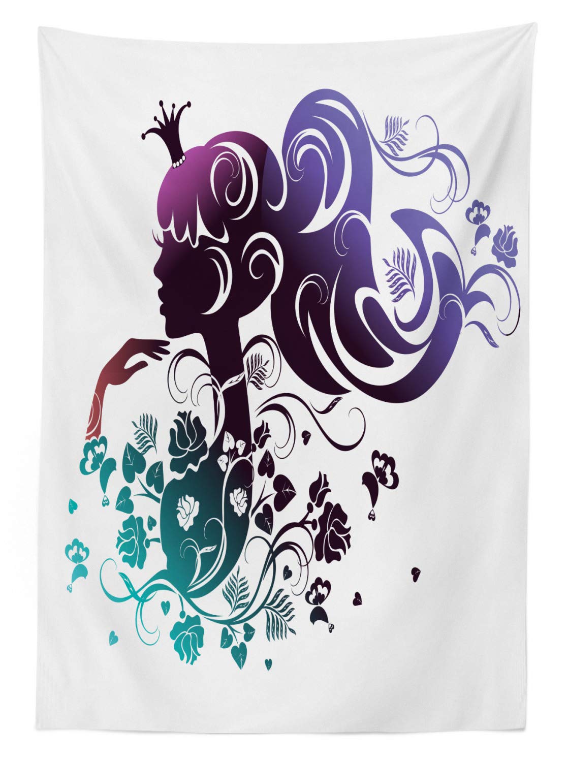 ABAKUHAUS Astratto Tovaglia, Roba da Cucina Cuisine, Rettangolare per Sala da Pranzo e Cucina, 140 cm x 170 cm, Multicolore
